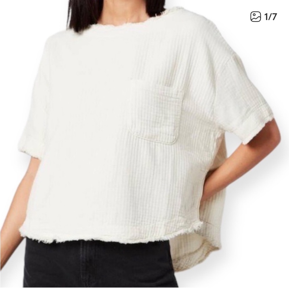 We The Free Cream Palo Alto Top